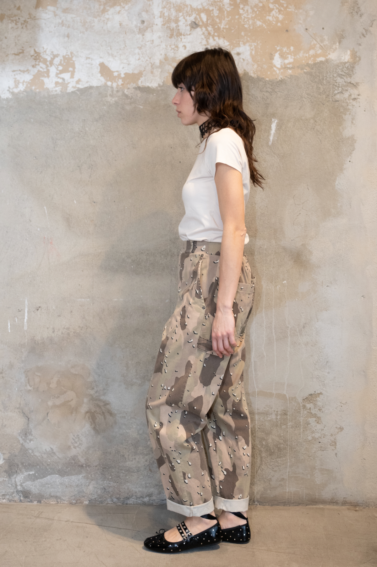 Pantalone MAISON crazy workwear mimetico