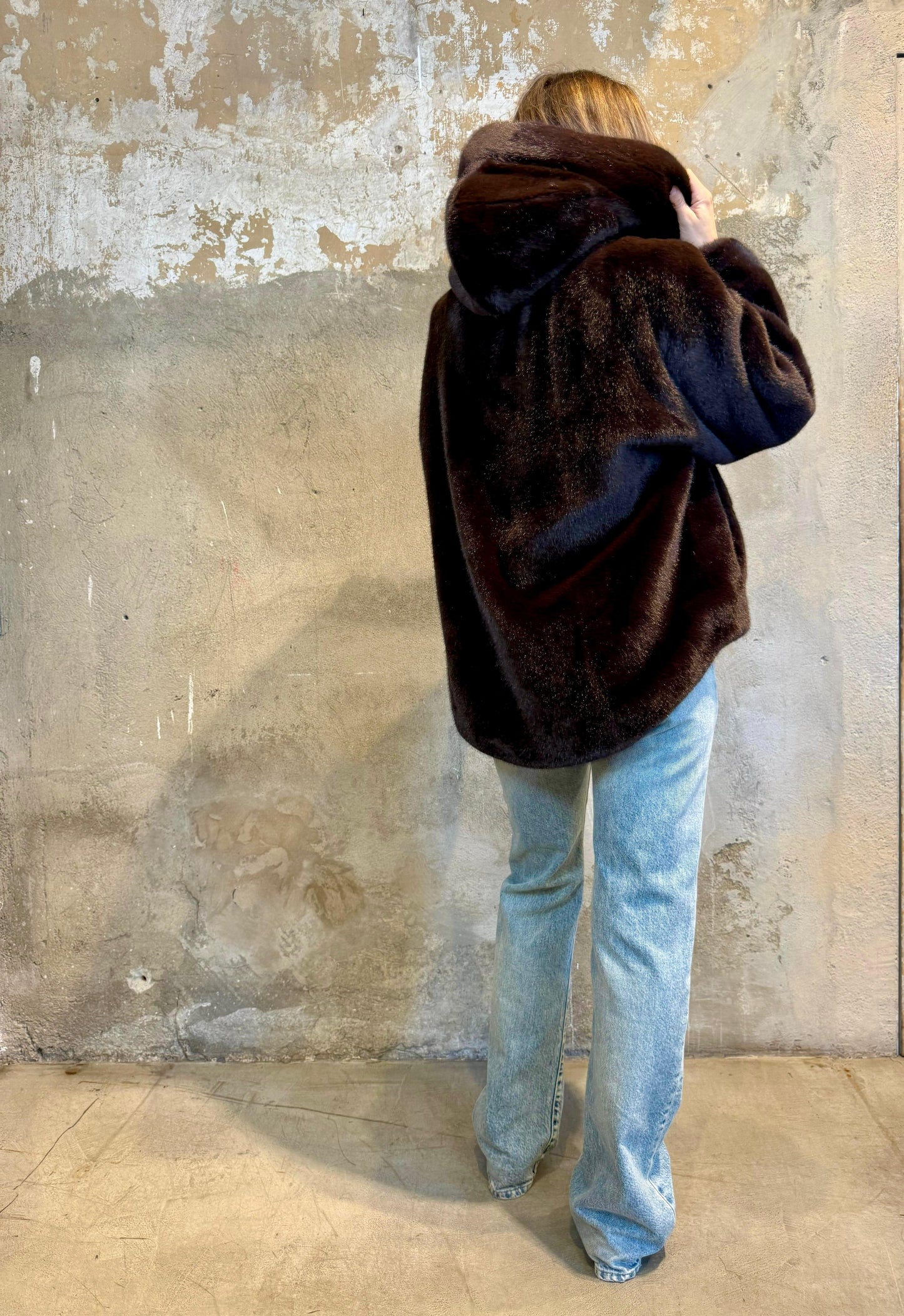 Bomber eco fur