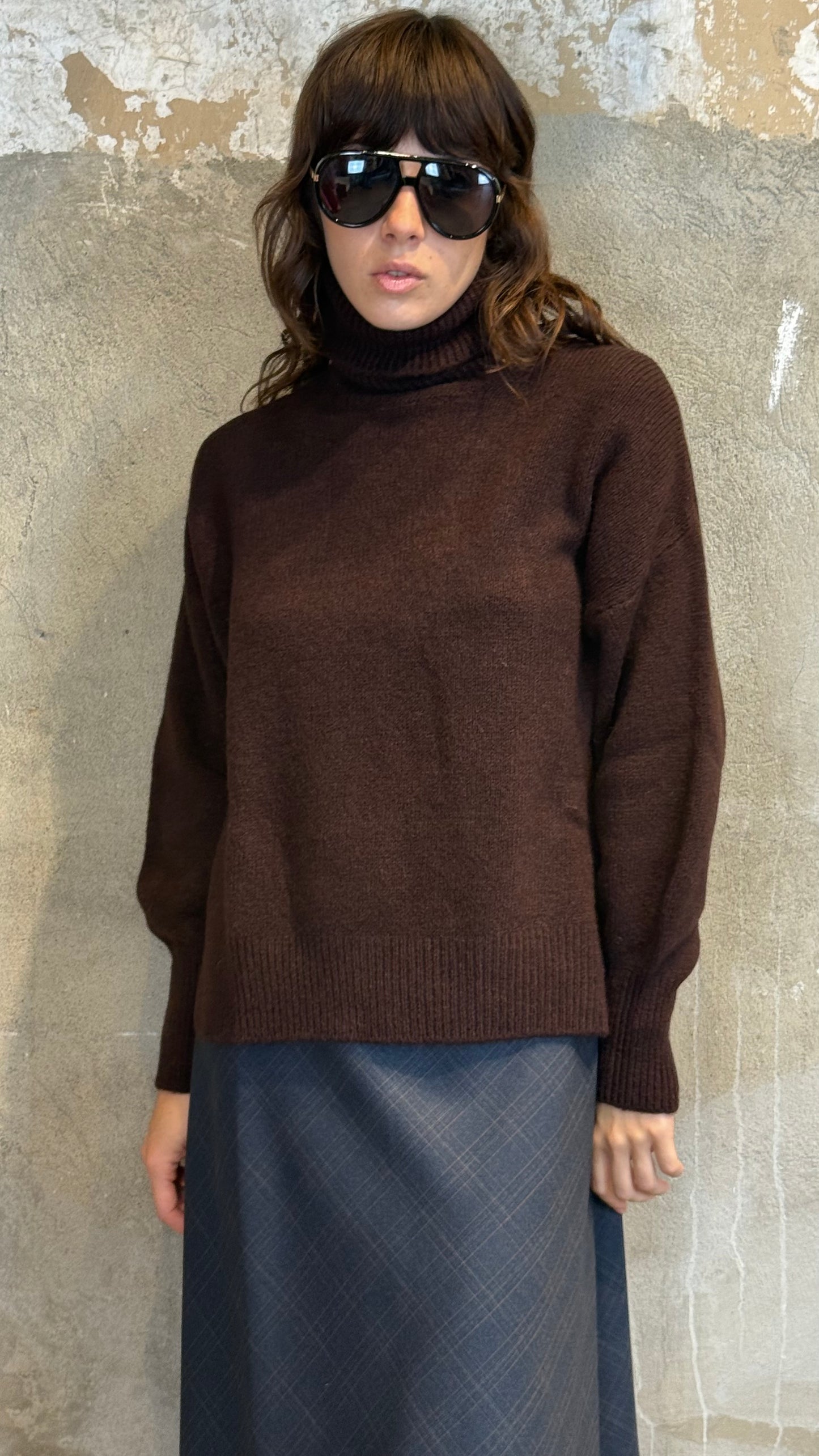 Maglione collo alto