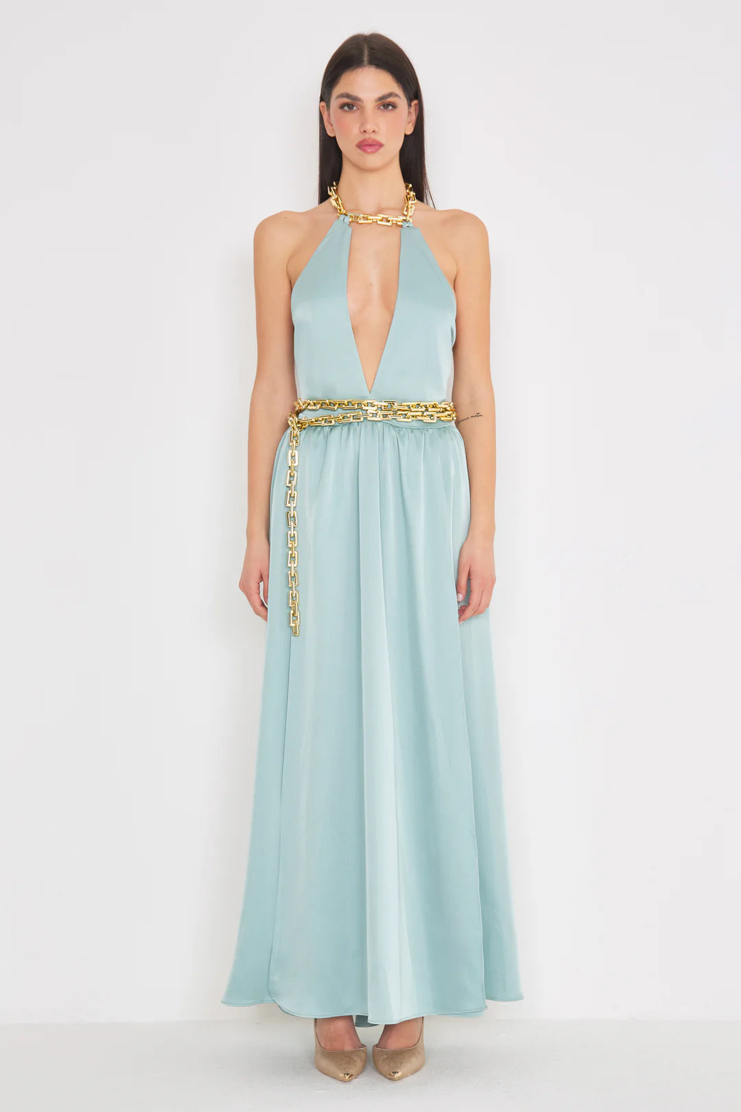 Chain Gold dress