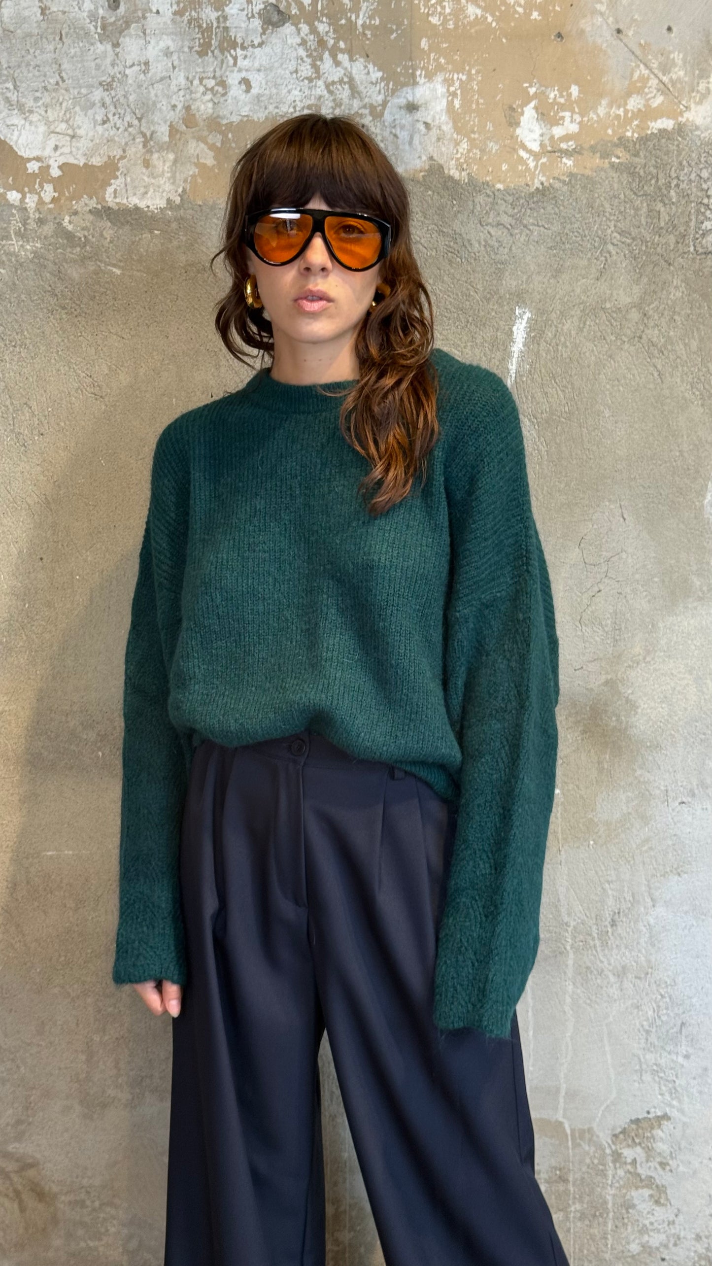 Pullover misto mohair