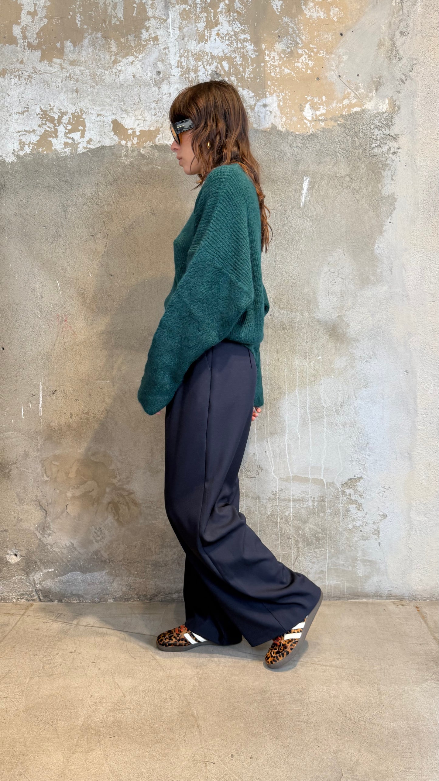 Pullover misto mohair