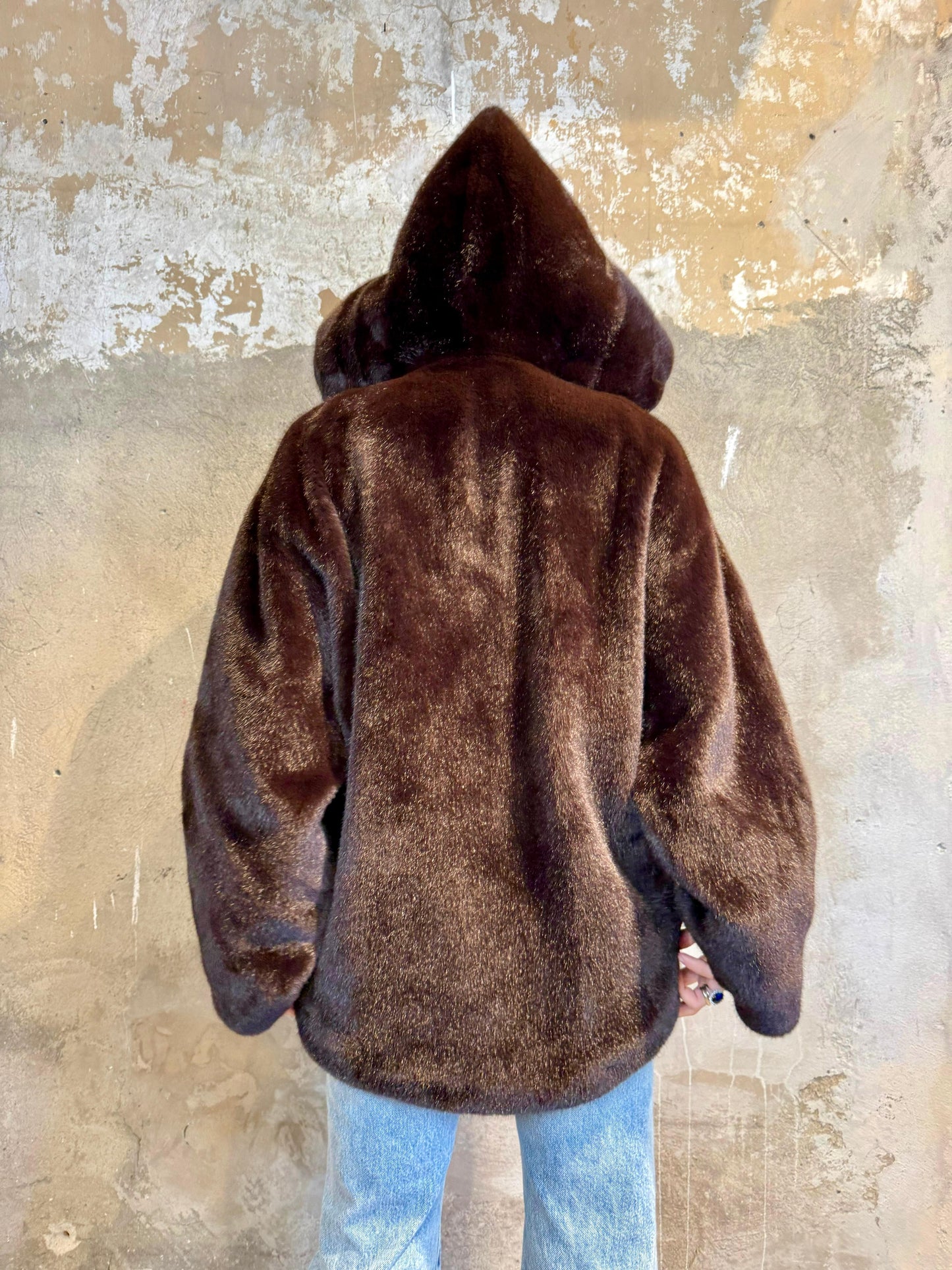 Bomber eco fur