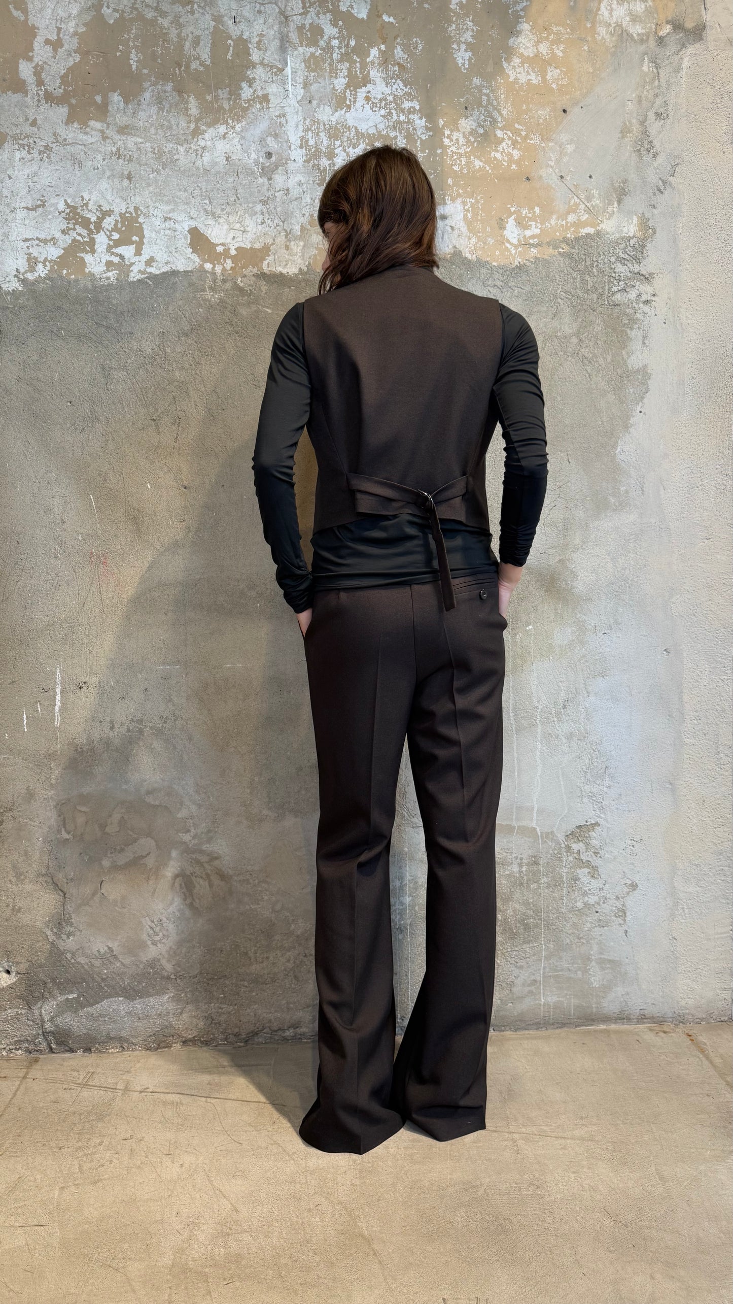 Pantalone palazzo strutturato