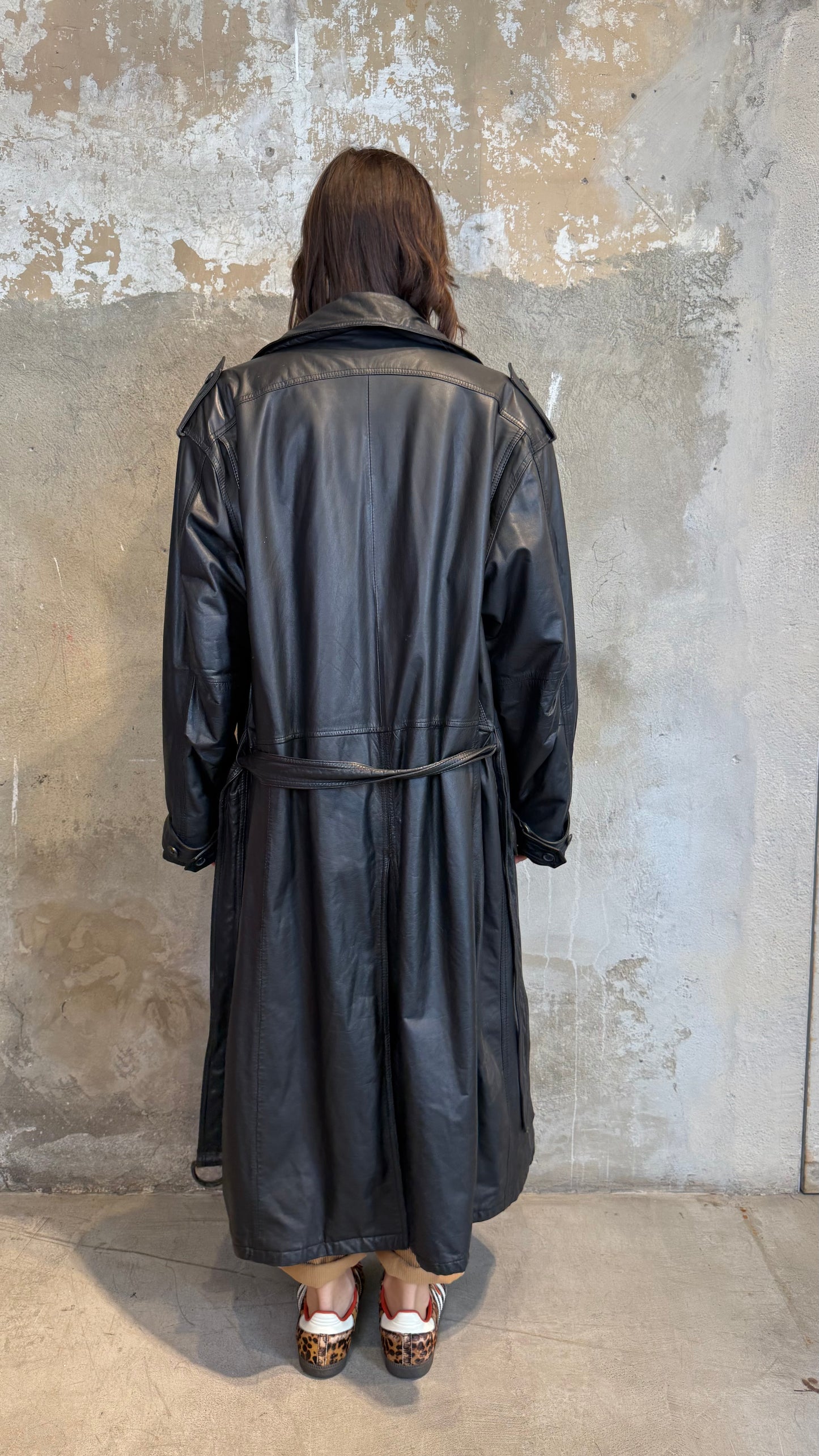 Trench vintage vera pelle