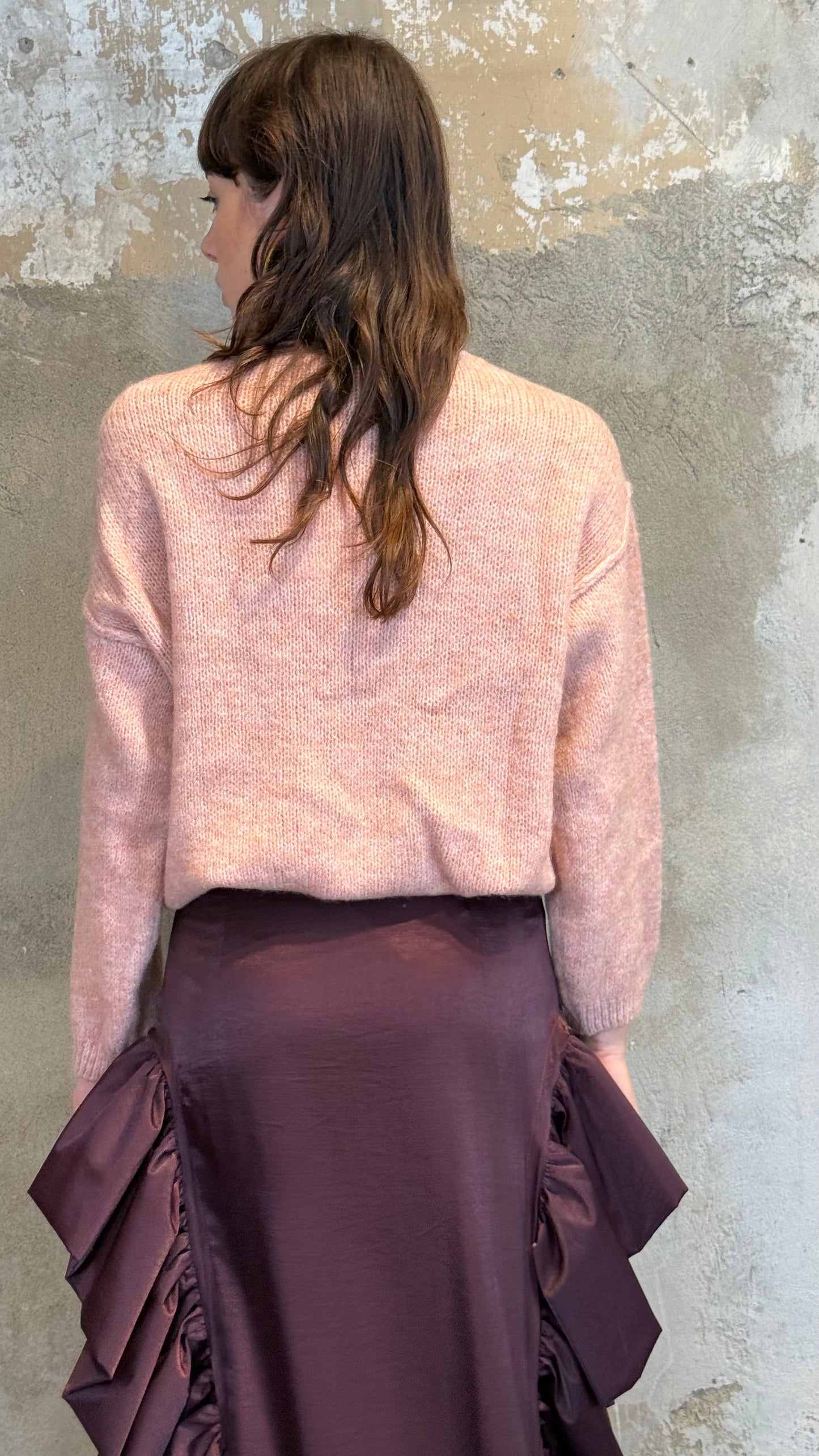 Maglione cuciture rilievo