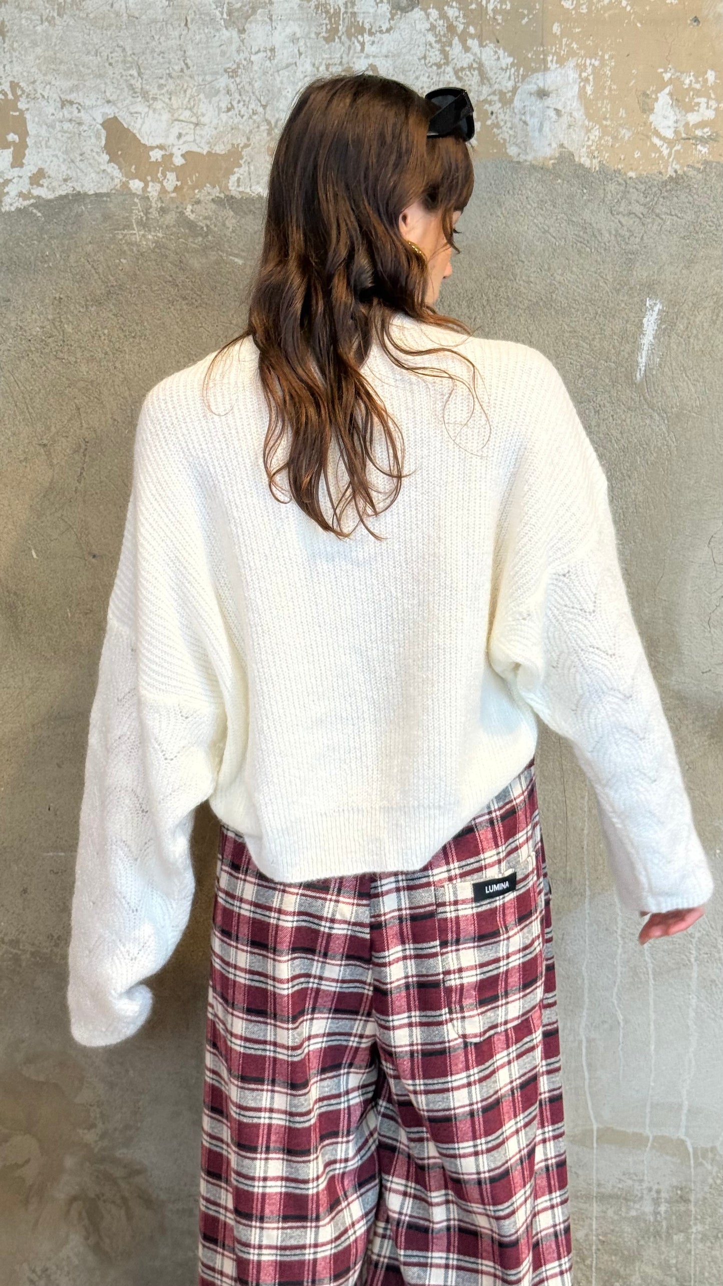 Pullover misto mohair