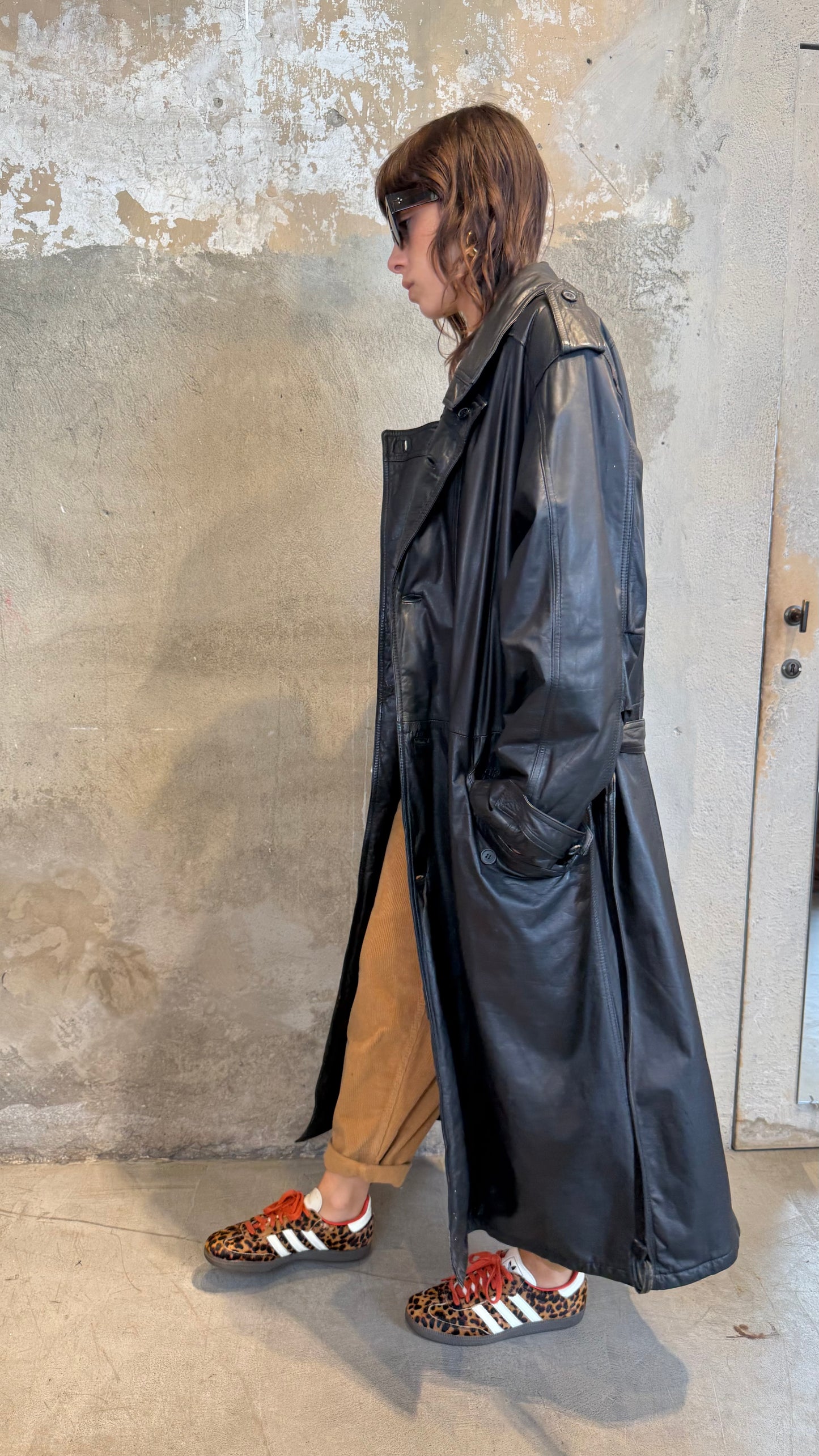 Trench vintage vera pelle