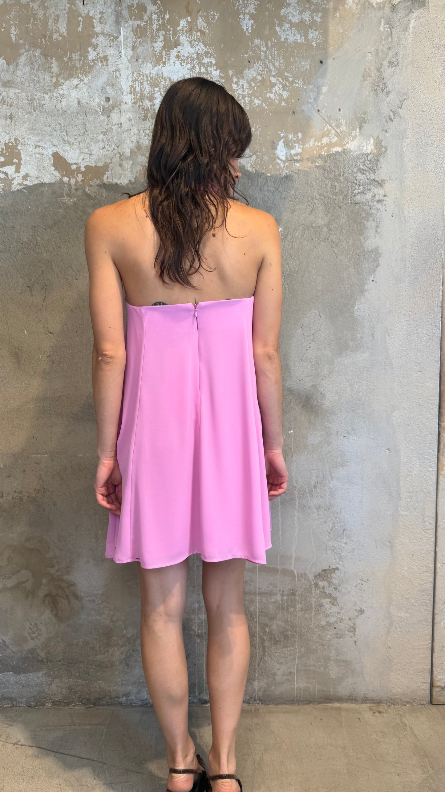 Necktie mini dress