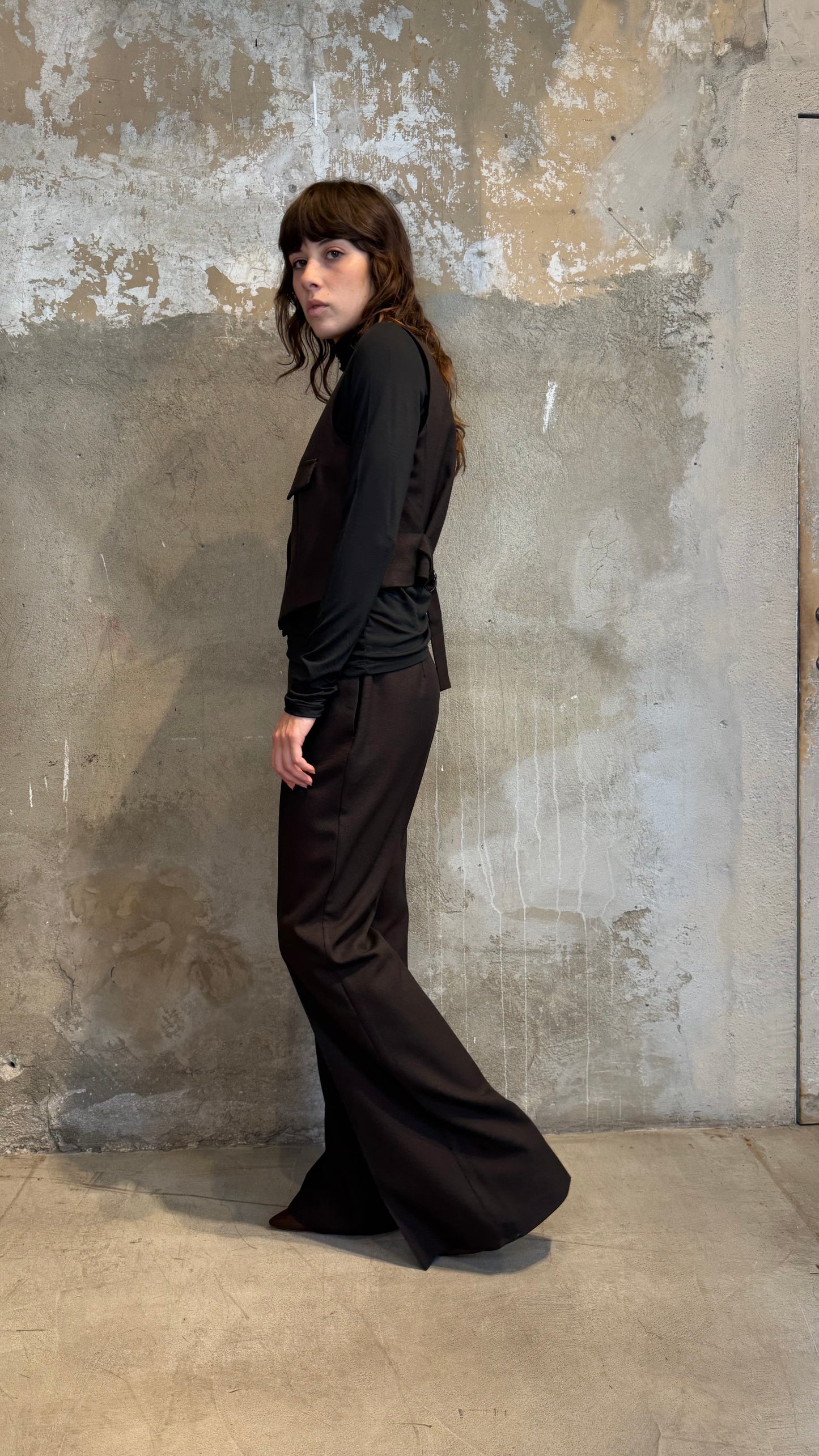 Pantalone palazzo strutturato