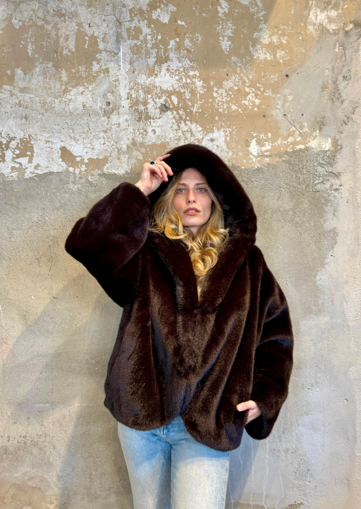 Bomber eco fur