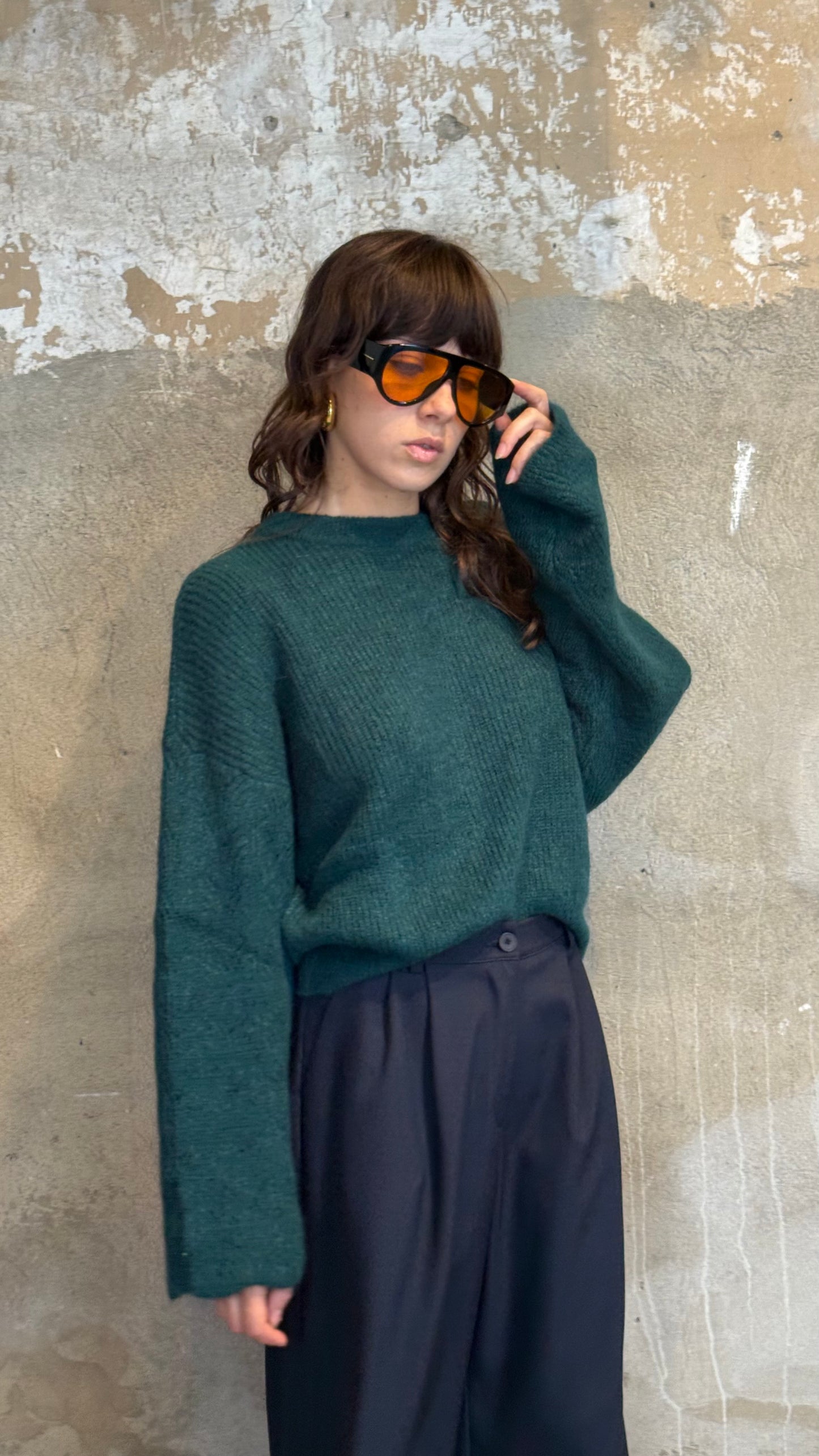 Pullover misto mohair