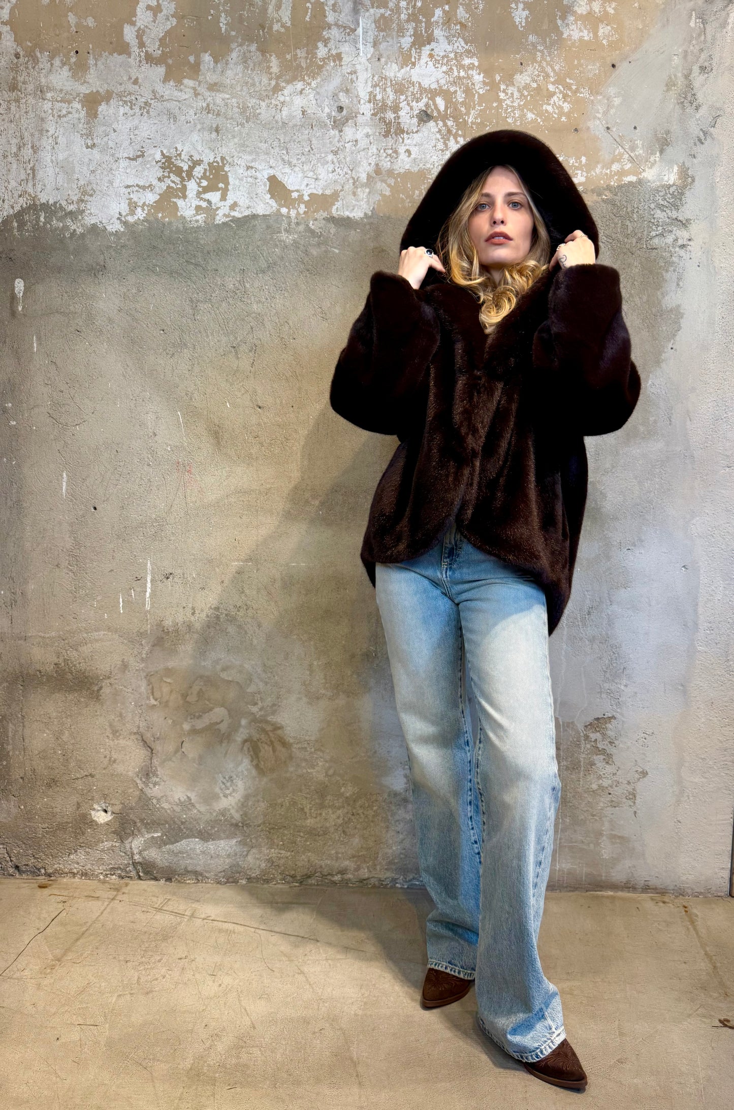 Bomber eco fur