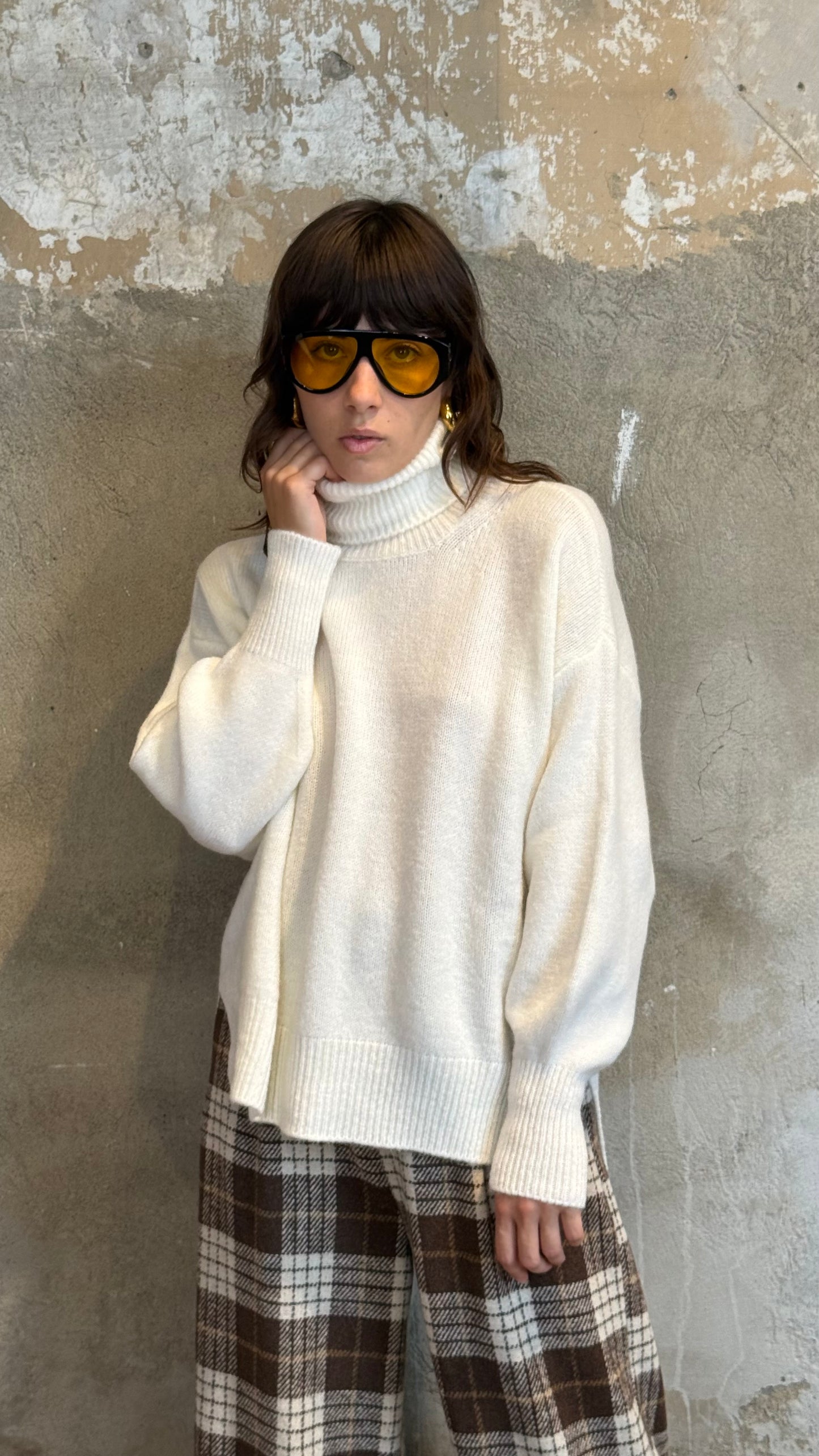 Maglione collo alto