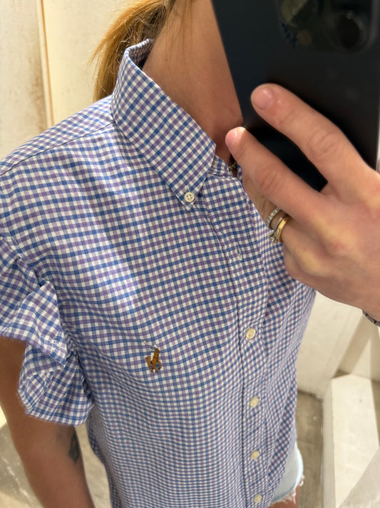 Camicia Ralph Lauren quadri lilla