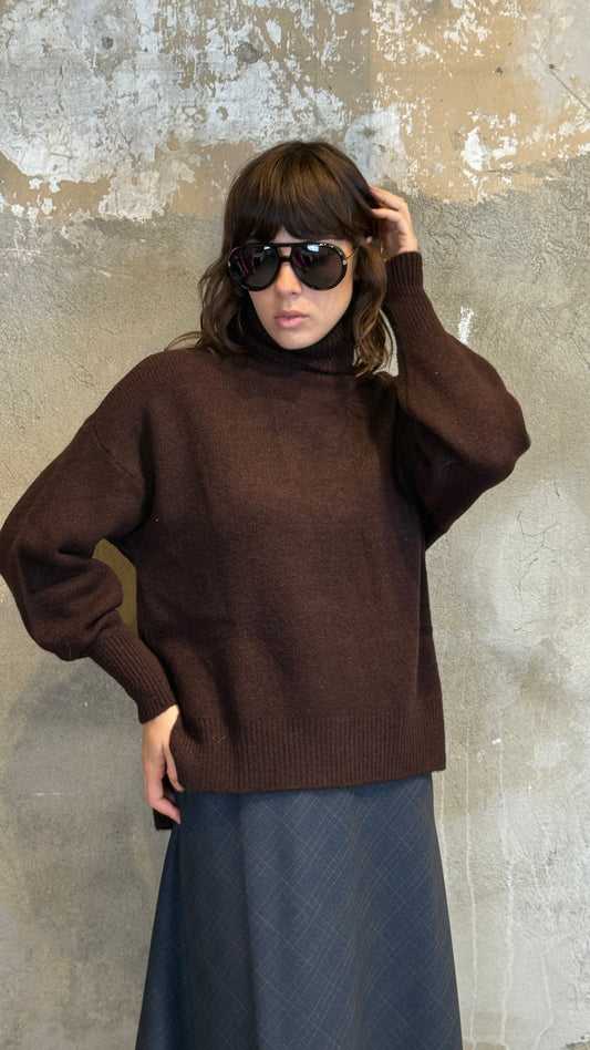 Maglione collo alto