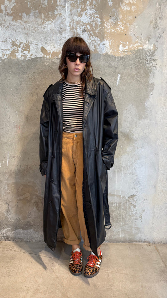 Trench vintage vera pelle