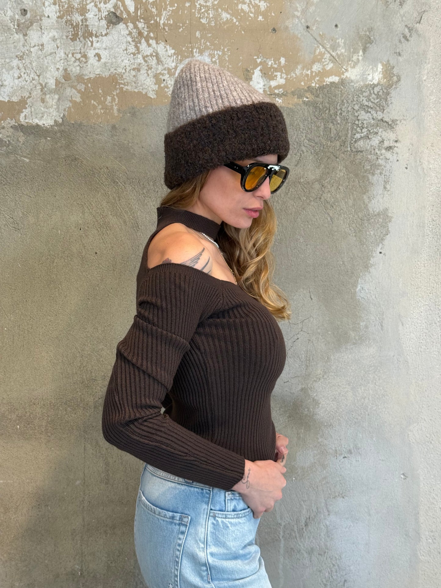 Beanie doppio colore