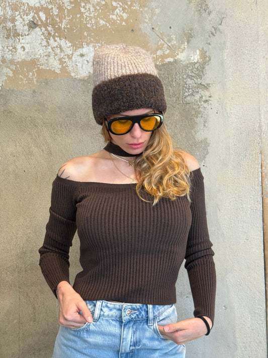 Beanie doppio colore