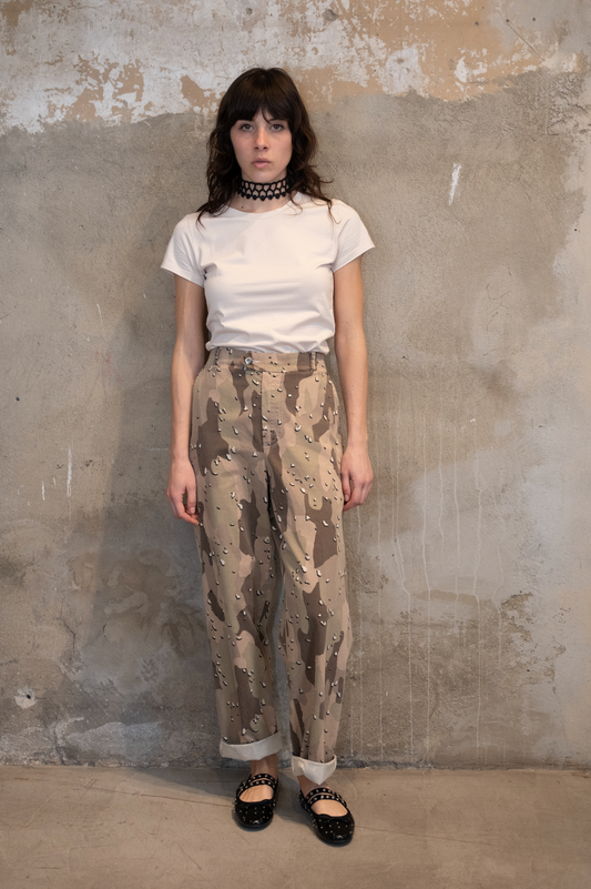 Pantalone MAISON crazy workwear mimetico