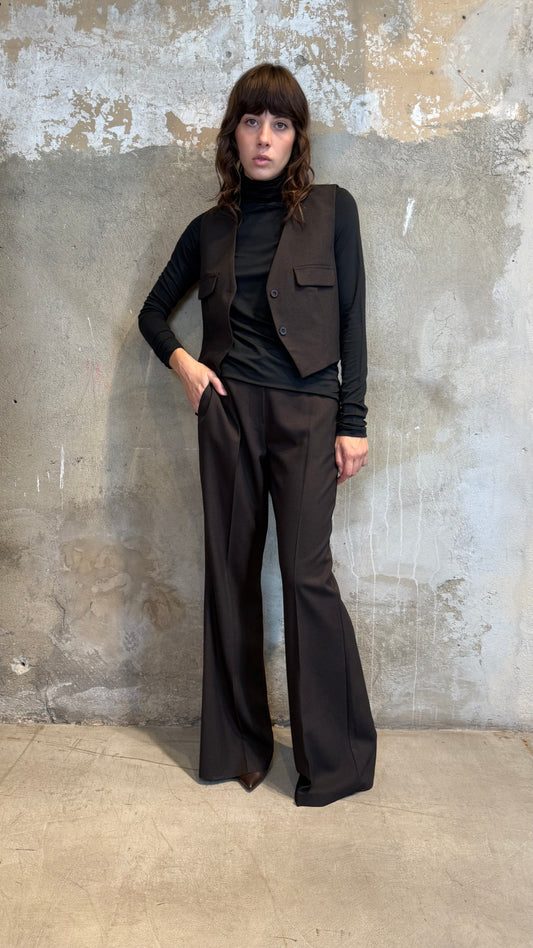 Pantalone palazzo strutturato