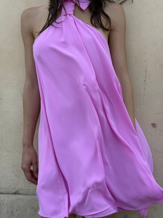 Necktie mini dress