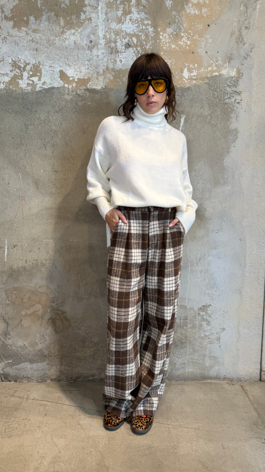 Pantalone a quadri